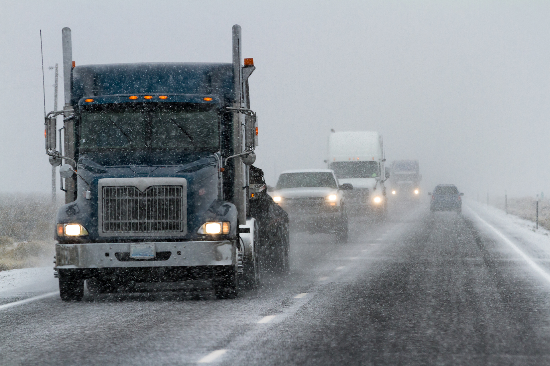 The Fish Rots From the Head Down_Winter Truck On Road