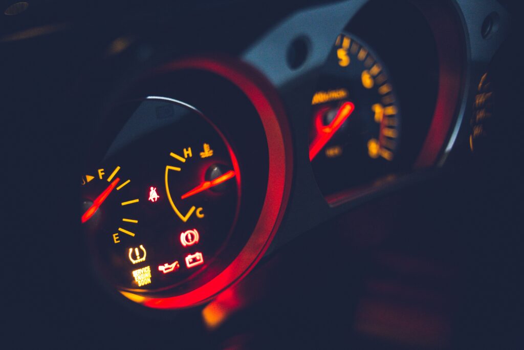 The dashboard vitals of a vehicle